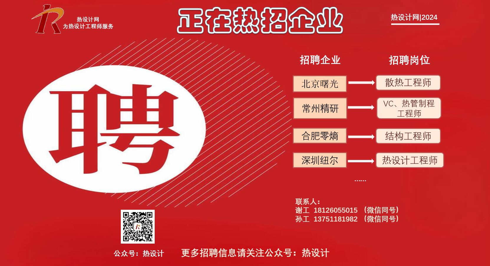 【精準內推】熱管理行業正在熱招崗位....