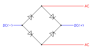 全波整流橋的原理圖