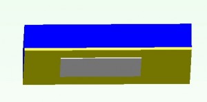 水平放置，熱面朝下